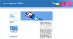 Desktop Screenshot of howtomakeandflykites.com